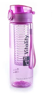 G21 Bidon na smoothie wodę Bpa Free Fioletowy 0,6L - Shakery i bidony sportowe - miniaturka - grafika 3