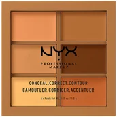 Bronzery i konturowanie twarzy - NYX 3C Paleta do konturowania DEEP Zamów do 16:00 wysyłka kurierem tego samego dnia! - miniaturka - grafika 1