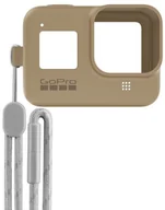 Akcesoria do kamer sportowych - GOPRO Etui Silikonowe + smycz Sleeve Hero 8 Piaskowy brąz AJSST-006 - miniaturka - grafika 1