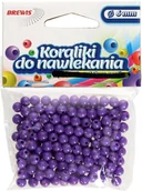 Półfabrykaty do biżuterii - Brewis Koraliki ozdobne fioletowe K6 6mm VB8857 - miniaturka - grafika 1
