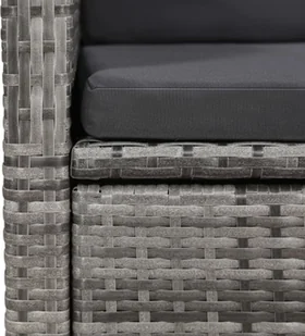 vidaXL 5-częściowy zestaw mebli ogrodowych szary 3067720 - Meble ogrodowe - miniaturka - grafika 9