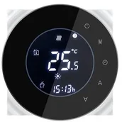 Systemy inteligentnych domów - iQtech Termostat iQtech SmartLife GALW-B WiFi termostat pro kotle s potenciálovým spínáním IQTGALW-B) Czarny - miniaturka - grafika 1