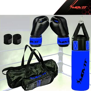 MOVIT WOREK BOKSERSKI RĘKAWICE BOKSERSKIE ZESTAW DZIECI 20040908 - Worki treningowe - miniaturka - grafika 4