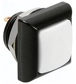 Podzespoły elektroniczne - Velleman PRZYCISK MINI SQUARE METAL PUSH BUTTON WITH WHITE BUTTON 1P SPST OFF-(ON) R1397W - miniaturka - grafika 1