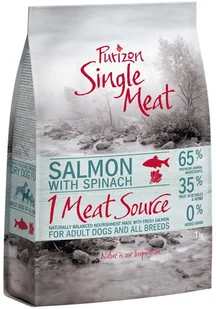 Purizon Single Meat 1 kg łosoś ze szpinakiem - Sucha karma dla psów - miniaturka - grafika 3