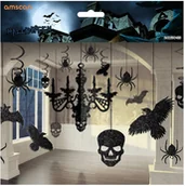 Halloween - Amscan Zestaw dekoracji wiszących na Halloween - 17 elem. 248678-55 - miniaturka - grafika 1