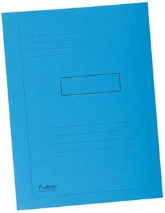 Exacompta 445006e akcesoria na akta (karton z recyklingu, pole do opisywania, 2 klapy 290 G Foldyne Forever, DIN A4) Niebieski 3130639445006 - Teczki i skoroszyty - miniaturka - grafika 2
