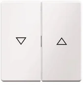 Wyłączniki światła i elektryczne - Berker Q.1/Q.3 klawisz podw strzałka 16256089 biał - miniaturka - grafika 1