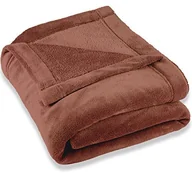 Koce - CelinaTex Montreal koc z polaru, mikrowłókno, narzuta, pled, brązowy, 220 x 240 cm 5000098 - miniaturka - grafika 1