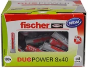Kołki - Fischer Kołek uniwersalny Duopower 8 x 40 100 szt. 535455 - miniaturka - grafika 1