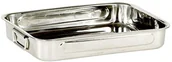 Brytfanny - Krüger Karl  brytfanna prostokątna ze składanymi uchwytami, stal szlachetna, różne rozmiary, 35 cm 15035 - miniaturka - grafika 1