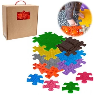 ASKATO Mata podłogowa sensoryczna Medium 7 elementów + 4 małe 2 MFK-021-1 - - Maty piankowe - miniaturka - grafika 2