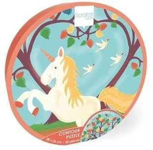 Scratch Puzzle konturowe Jednorożec 30 elem. mokopico-1694-0 - Puzzle - miniaturka - grafika 3