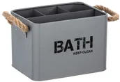 Kosze na bieliznę - Wenko Koszyk łazienkowy GARA SZARY - miniaturka - grafika 1