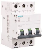 Bezpieczniki elektryczne - Siemens Wyłącznik nadprądowy 3P B 63A 6kA AC 5SL6363-6 - miniaturka - grafika 1