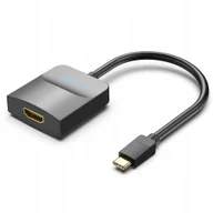 Złącza, przejściówki, adaptery - Vention Adapter Usb Type-c -> Hdmi 4K@30Hz 15cm - miniaturka - grafika 1