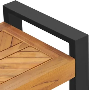 VidaXL Lumarko Ławka, 120 cm, lite drewno tekowe 325276 VidaXL - Ławki do przedpokoju - miniaturka - grafika 5