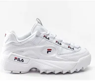 Buty sportowe damskie - Fila Disruptor Ii Premium 125 biały - miniaturka - grafika 1