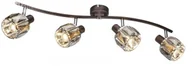 Lampy sufitowe - Globo Lighting Oświetlenie INDIANA Reflektor sufitowy Brązowy, 4-punktowe 54357-4 - miniaturka - grafika 1