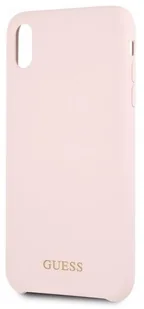 Guess Silicone - Etui iPhone Xs Max różowy GUHCI65LSGLLP - Etui i futerały do telefonów - miniaturka - grafika 3