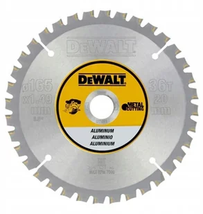 Dewalt DeWALT piła tarczowa arkuszy 165/20 36 FZ i 3 stopni metalowym do aluminium, dt1911-QZ DT1911-QZ - Piły ręczne - miniaturka - grafika 2