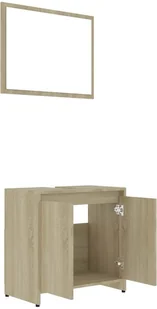 vidaXL vidaXL Zestaw mebli łazienkowych, dąb sonoma, płyta wiórowa 8720286016015 - Meble łazienkowe - miniaturka - grafika 7