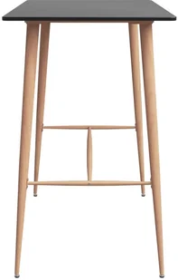 vidaXL 5-częściowy zestaw mebli barowych, czarno-biały - Stoły z krzesłami - miniaturka - grafika 4