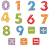 Zabawki interaktywne dla dzieci - Bigjigs Toys magnetyczne cyferki do zabawy - miniaturka - grafika 1