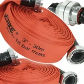 Węże ogrodowe i zraszacze - VERKE WĄŻ DO WODY BRUDNEJ STRAŻACKI ZŁĄCZKI 3' 30M VERKE V60145 V60145 - miniaturka - grafika 1