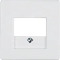 Gniazdka elektryczne - Berker Q1/Q3/Q7 biały płytka do gniazda głośnikowego B_10336089 - miniaturka - grafika 1