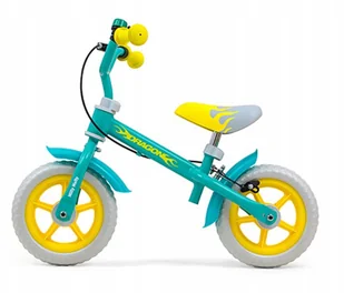 Milly Mally Rowerek biegowy Dragon z hamulcem Mint - Rowerki biegowe - miniaturka - grafika 7