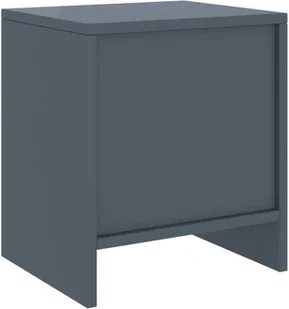 vidaXL Lumarko Szafka nocna, jasnoszara, 35x30x40 cm, lite drewno sosnowe 322237 - Szafki nocne - miniaturka - grafika 10