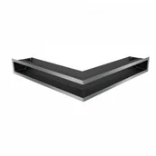 Akcesoria kominkowe - Kratki.pl LUFT narożny szlif 56x56x9 LUFT/NS/90/45S/SZ - miniaturka - grafika 1