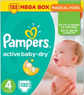 Pampers Active Baby 4 Maxi 132 szt. - Pieluchy - miniaturka - grafika 2