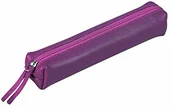 Pojemniki biurowe - Clairefontaine Clairefontaine kolorowy skórzany wąski piórnik - fioletowy 410155C - miniaturka - grafika 1