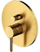 Baterie podtynkowe - Omnires Y bateria wannowo-prysznicowa podtynkowa złoto szczotkowane Y1235GLB Y1235GLB - miniaturka - grafika 1