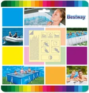 Akcesoria turystyczne - Bestway Wodoodporne łatki naprawcze do artykułów dmuchanych 62091 - miniaturka - grafika 1