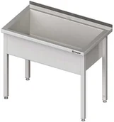 Stoły gastronomiczne - Stalgast Stół z basenem 1-komorowym spawany 1100x700x850 mm h=300 mm 981337110 - miniaturka - grafika 1