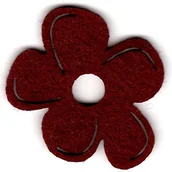 Dekoratorstwo - Petra's Bastel News Petra's Bastel-News A kwiat blf2704  29 40 X 40 MM, filc, bordowy, A-BLF2704-29 - miniaturka - grafika 1