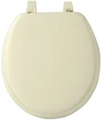Deski sedesowe - Achim Home Furnishings achim Home armatura tovystbn04 17-inch Fantasia standardowe Toilet Seat, Soft Bone - miniaturka - grafika 1