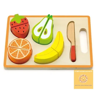 VIGA Owoce na desce zabawka drewniana V50978 - Zabawki AGD - miniaturka - grafika 2