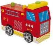 Klocki - Small Foot Design Wóz strażacki do montażu - miniaturka - grafika 1