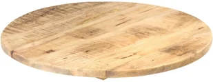 vidaXL Lumarko Blat stołu, lite drewno mango, okrągły, 25-27 mm, 80 cm 286008 - Meble modułowe i akcesoria - miniaturka - grafika 9