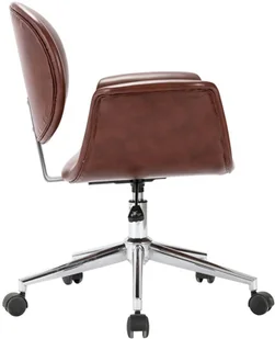 vidaXL Obrotowe krzesła stołowe, 2 szt., brązowe, sztuczna skóra 3054860 - Krzesła - miniaturka - grafika 12