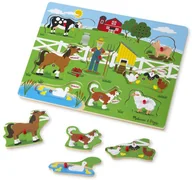 Układanki dla dzieci - Melissa & Doug Puzzle dźwiękowe - Old MacDonald 10738 - miniaturka - grafika 1