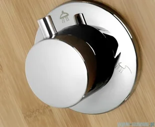 Corsan Bali z mieszaczem chrom drewno bambusowe B-231MCR | - Panele prysznicowe - miniaturka - grafika 7