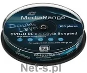Nośniki danych - MediaRange DVD+DL 8x CB 8,5GB MediaR 10 sztuk (MR466) - miniaturka - grafika 1