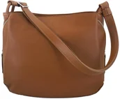 Torebki damskie - Barberini's Barberini's - torebki worki skórzane - Brązowe jasne 536-12 - miniaturka - grafika 1