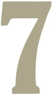 Cyfra /7/ 5CM PLATYNA PVC - Numery na dom - miniaturka - grafika 2