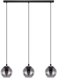 Eglo Ariscani 98652 lampa wisząca zwis oprawa 3x40W E27 czarna dymiona - Lampy sufitowe - miniaturka - grafika 2